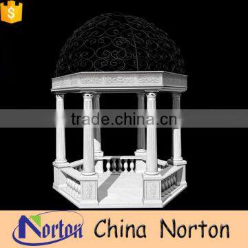 Simple design cheap hand carved stone garden gazebo India NTGM-017Y