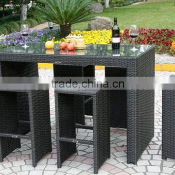 SH-6A Cheap fashion outdoor rattan bar set/outdoor rattan furniture for sale