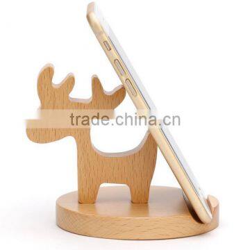 Beech Material Wooden Mobile Phone Holder photo-4