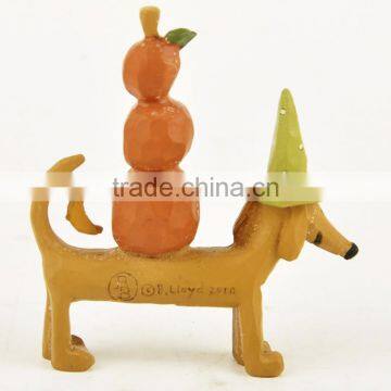 Custom Halloween Pumpkin Funny Dog Statue photo-2