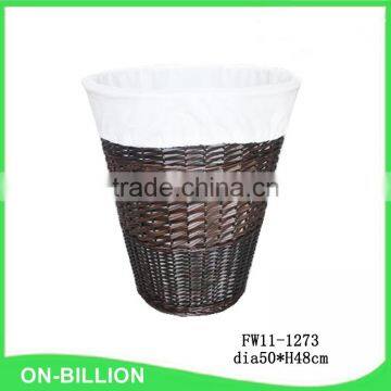 Woven dirty cloth laundry basket corner wicker basket