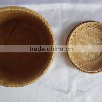 New Bamboo weave Casket with lid M in funeral product