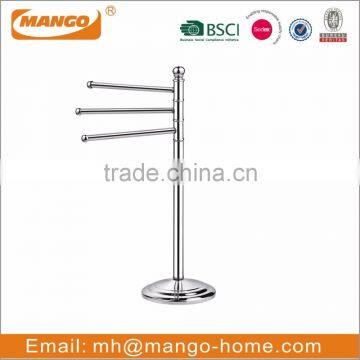 Wall Mounted Dual Tier Chrome Plating Metal Bathroom Rack photo-2