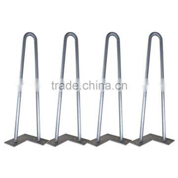 16 inch Set of Four steel hairpin table legs for End Tables