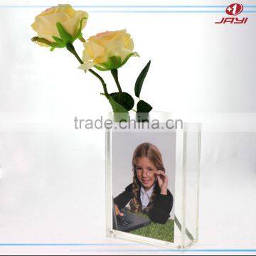 Hot Sale Wholesale Acrylic Clear Green and Black Tall Glass Vases