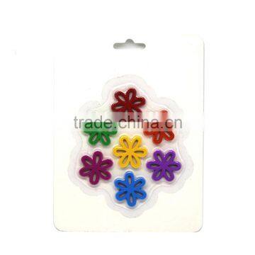 New Design Fancy Flower 7 Color Crayon, 7 pk Flower Wax Crayon, Novelty Flower Shaped Crayon Set photo-2