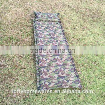 PVC Waterproof Camouflage Military Self Inflating Sleeping Pad With Air Pillow photo-4