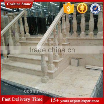 Popular Fashion Polished Natural Stone Sofita Beige Marble Staircase photo-6