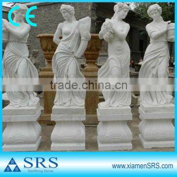 White marble figure statue