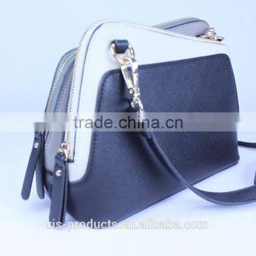 White and Black Multi Color Cross Body Bag New Design Ladies Handbag 2017 photo-3
