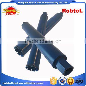 2.5" 65mm Cured Reinforced Concrete Diamond Core Drill Bits Asphalt Masonry Cement Brick Block Wet Boring Segmented Brazed Laser photo-2
