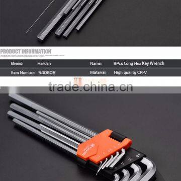 9 pcs long hex key wrench