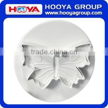 3 Pcs Fondant Cake Cookie Plunger Cutter Sugarcraft Flower Leaf Butterfly Heart Shape Decorating Mold DIY Tools photo-4