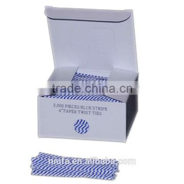 White box packing excellent quality paper twist ties