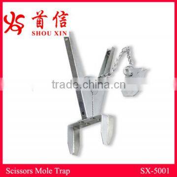 Steel scissors mole trap gopher killer products SX-5001