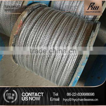 galvanized strand 7 wires steel cable price