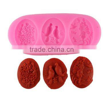 Silicone Mold Fondant Cake Mold Chocolate Cake Decoration Arts Rose Angel 1688 Agent photo-2