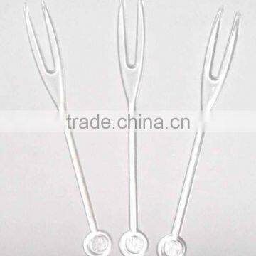small plastic fruit forks supermarket package