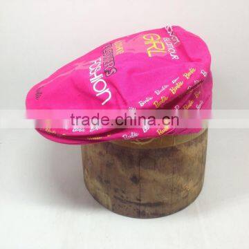 Pink Beret For Girl Custom Printing Kid Cap Children Beret Cap/Hat photo-3