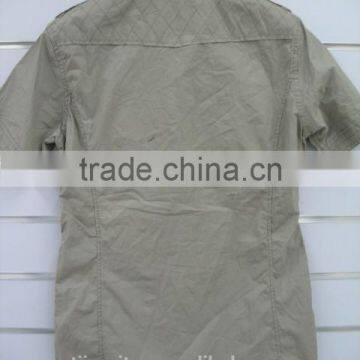 100% Cotton Poplin Men's Crinkle Shirts , Summer Short Sleeve Shirts photo-4