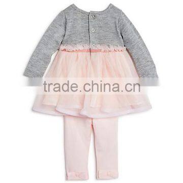Infant Girls' Tutu Top and Leggings Set Flower Girl Dresses Childern Frocks Designs Kid Dress 2016 HSD5622 photo-2