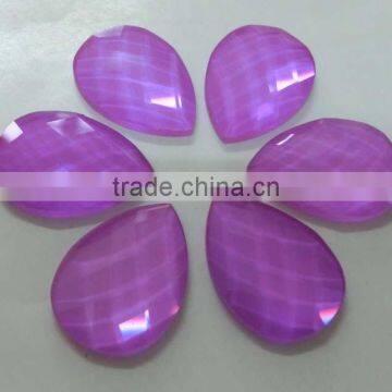 wholesale crystal violet drop Flat back rhinestones for Jewelry Making,pendant