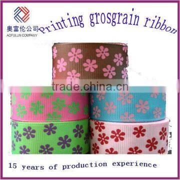 38mm 100% Polyester Printed Grosgrain Ribbon
