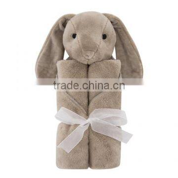 Best Sell Baby Product Soft Coral Fleece Push Rabbit Toy Thick Baby Thin Blanket