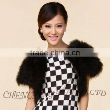 CX-G-B-219 2016 Women Apparel In Stock Women Fashion Turkey Fur Vest photo-6
