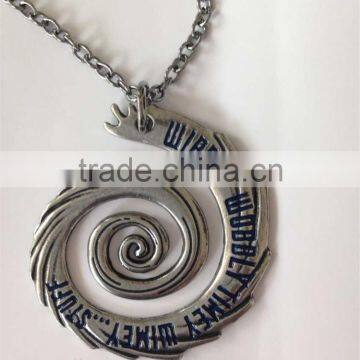 Inspired by Doctor Who Wibbly Wobbly Timey Wimey Stuff Pendant Necklace STAINLESS STEEL 316L photo-2