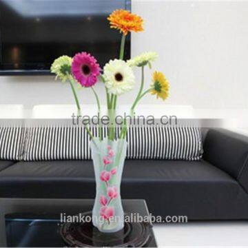 China Clear Plastic Bag Flower Vase,plastic Bag Flower Vase,folding Plastic Flower Vase photo-3