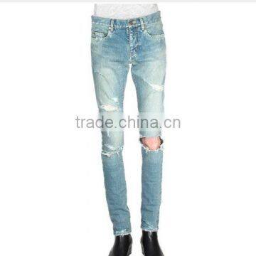 Biker Jeans Fashion Denim Trousers(LOTK073) photo-2