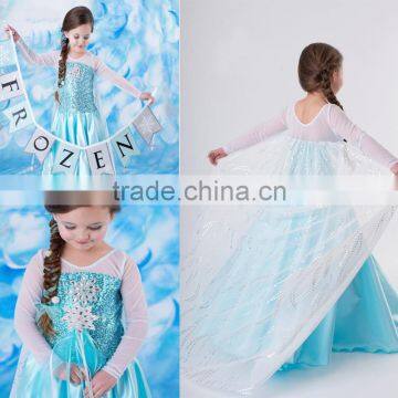 Party Frozen Princess Elsa Dress/costume Wholesale photo-4