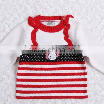 Baby Girls Stripe Knitted Pullover Sweater photo-4