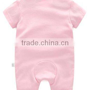 Baby Girls Adorable Pink Cow Printing Wholesale Good Quality Baby Summer Rompers photo-2