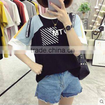 Short Sleeve T-shirt Relaxed Joker New Dress photo-2