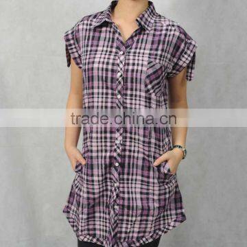 ladies plaid shirt