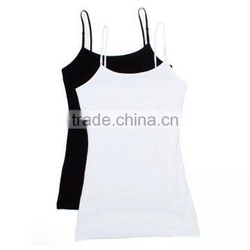 OEM Service Custom Fashion Slim Fit Sexy Women White Tight Gym Plain Tank Top photo-6