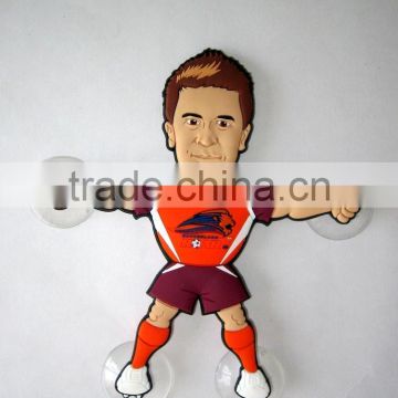 sportsmen suction cup figurine window decoration