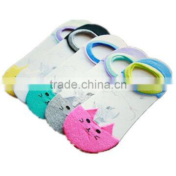 HOT Women Socks Cute Candy Thin Invisible Cotton Socks High/boat Casual Sports Socks Solid Color Cat Cartoon Women Girl Socks photo-6