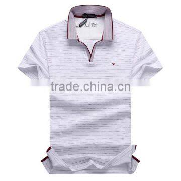 2016 New Mens Short Sleeve 100% Cotton Collar Polo Shirt/T-Shirt Wholesale photo-3