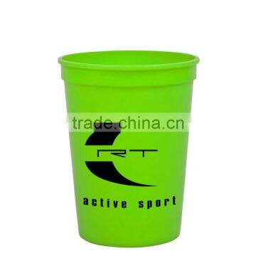 USA Made 12 oz Smooth-Sided Stadium Cup In Solid Colors - BPA-free, FDA Compliant and Comes With Your Logo photo-2