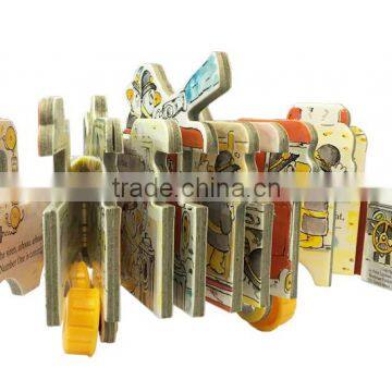 Mini-wheels Book Children Board Book Grey Board Die Cutting Book Customizable Puzzle Book photo-3