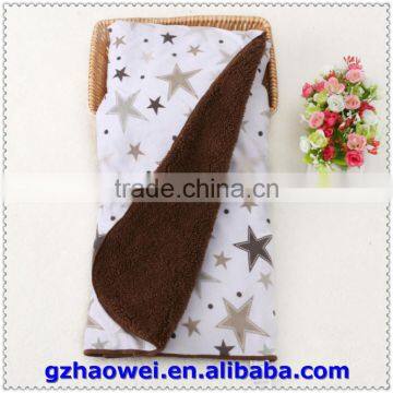 Star Printed Fleeces Thickened Baby Blanket photo-2