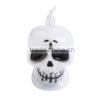 Plastic Halloween Party Decorations Silver Tone Skull LED Light photo-2