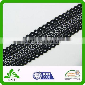 Hot Sell Sexy Black Trimming Lace for Ladies' Underwear Elastic Lace photo-2