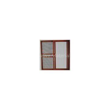 Powder Coated, Wood Grain Color Aluminum Sliding Patio Glass Doors With 5mm - 12mm Glass