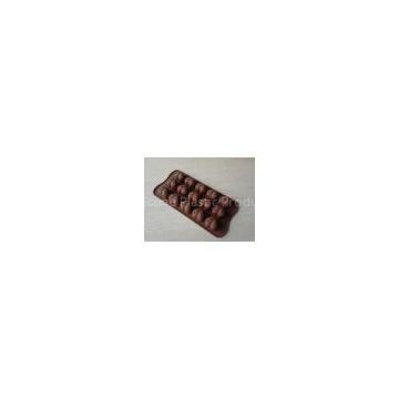 Food-grade Heart Silicone Chocolate Mould , 15Hole Non-stick Silicon Ice Mould