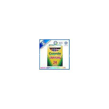 24 Color 8.8cm Mini Crayola Wax Safe Non Toxic Crayons Set For Drawing