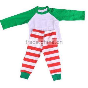 easter 2017 Kids Clothes family stripped christmas pajamas Sets Wholesale Unisex Christmas Pajamas Solid blue Stripe shirt Pants